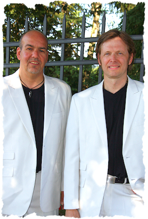 Keyboarder Chris Horz (links im Bild) und Gitarrist Harald Schmitt